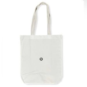 Lululemon small white reusable tote bag